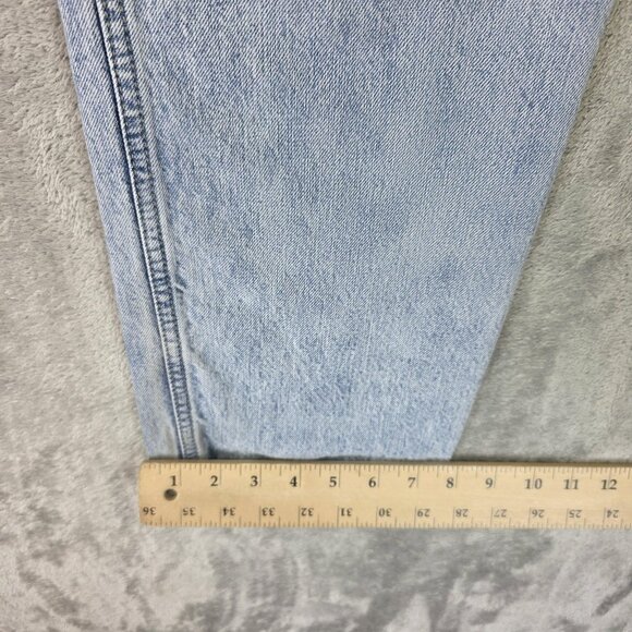 Levis Low Pro Straight Jeans Womens 27 Blue Mid Rise Light Wash Denim Pants - Picture 15 of 16